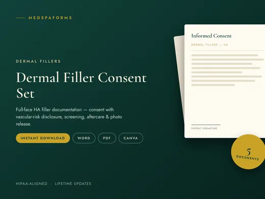 Kit de Consentement Fillers Dermiques