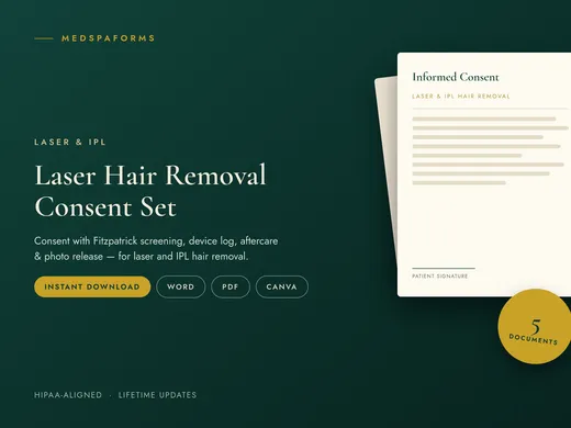 Kit de Consentement Laser et IPL
