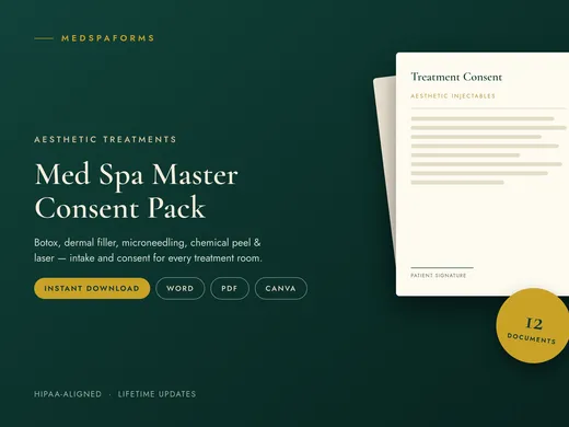 Pack Master de Consentements Med Spa